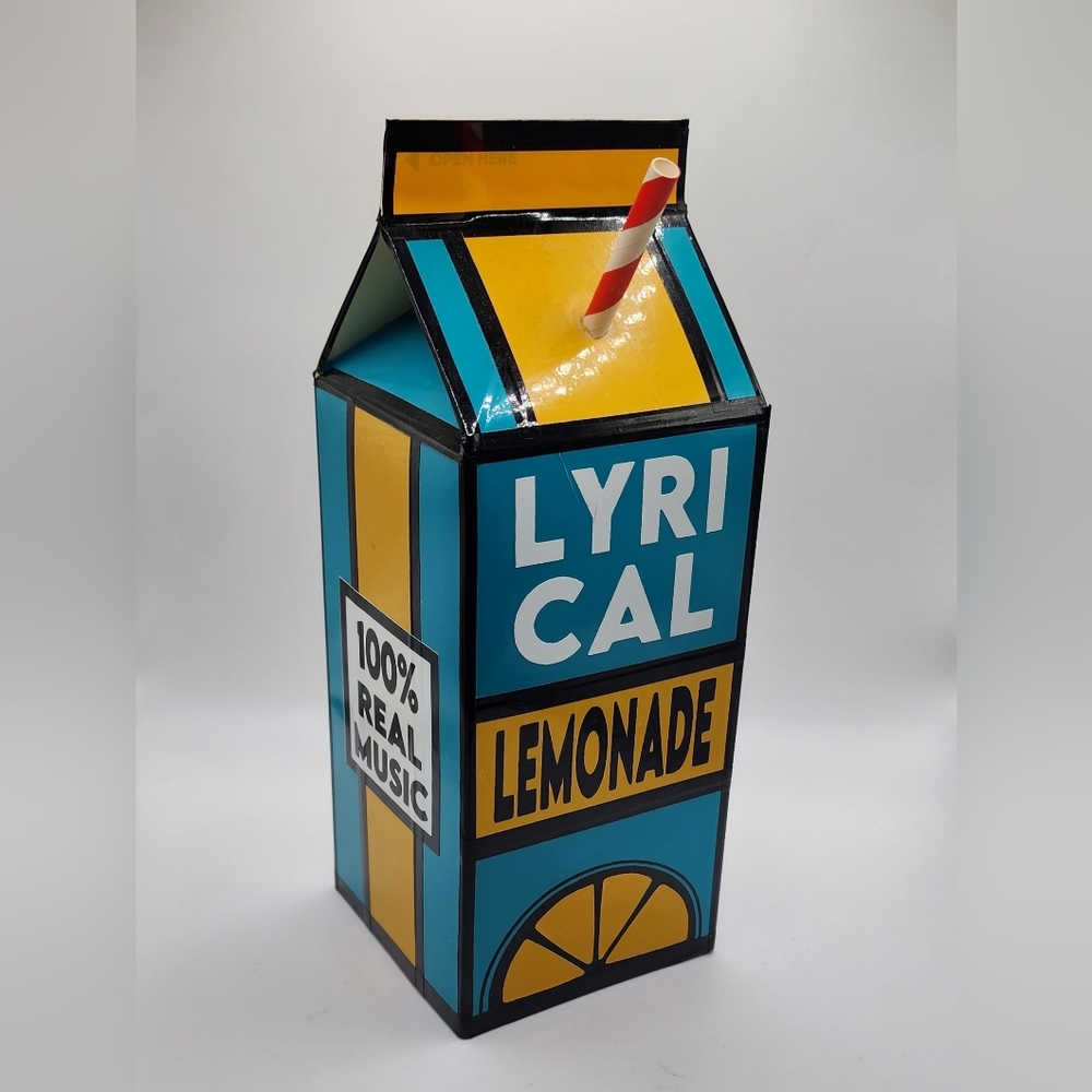 Handmade Lyrical Lemonade Carton Display